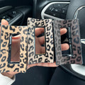 Cheetah Print Square Hair Clips